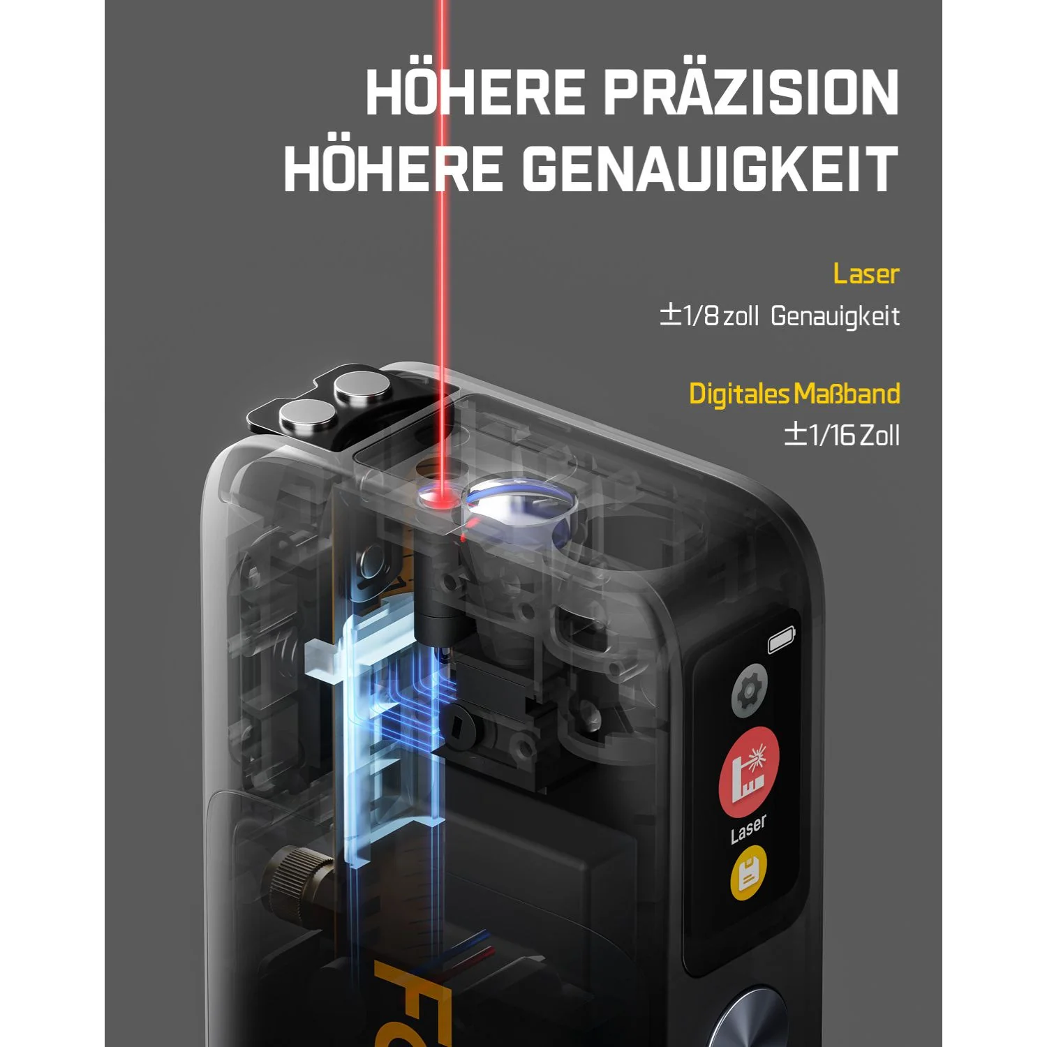 Fanttik A10 Pro Digitales Laser Entfernungsmesser - Image 3