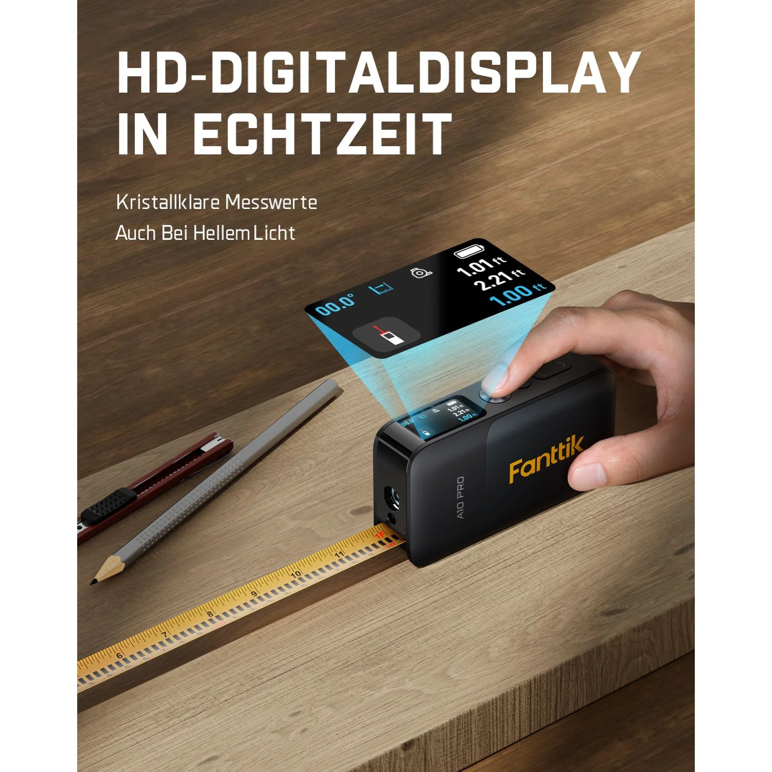 Fanttik A10 Pro Digitales Laser Entfernungsmesser - Image 6