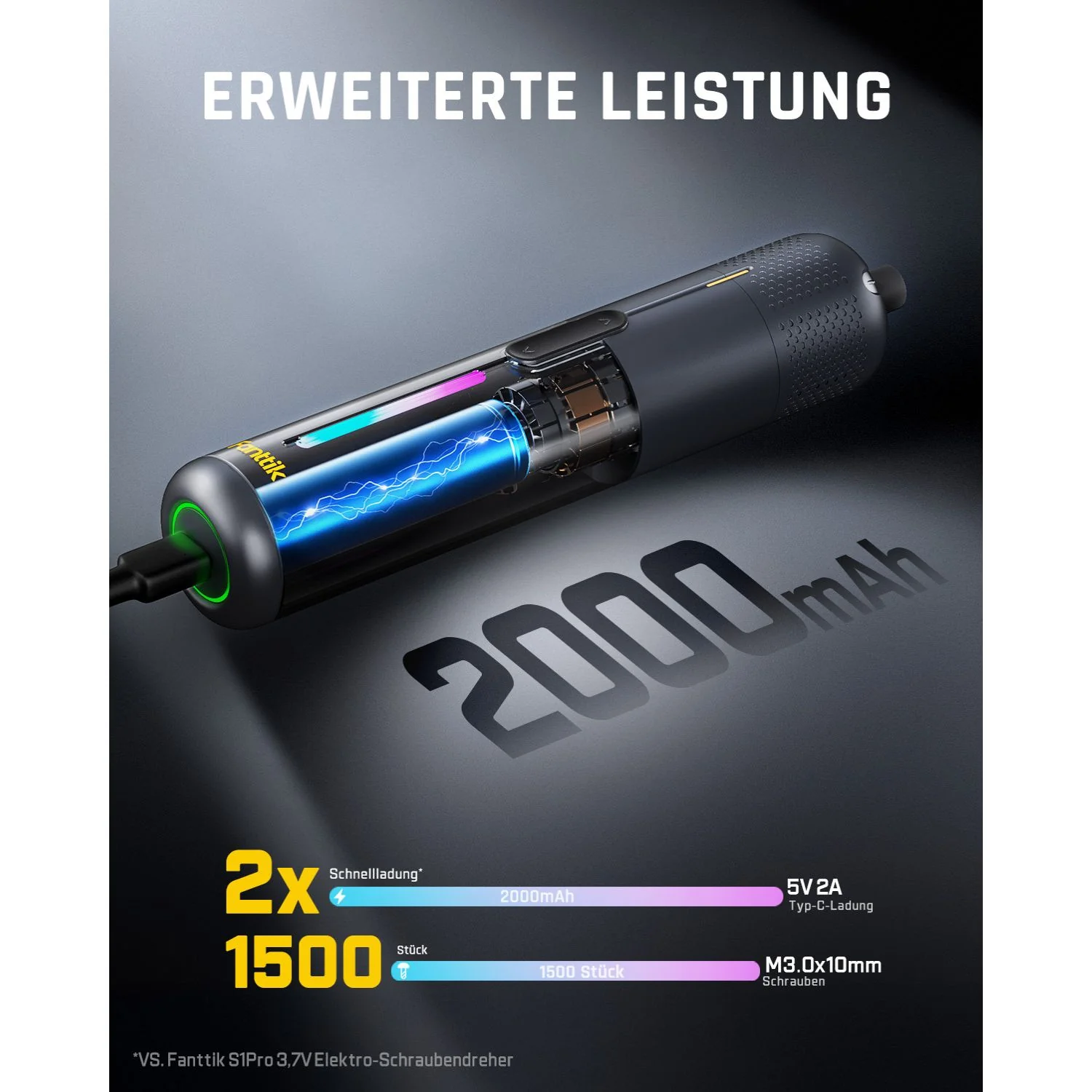 Fanttik S2 Pro 3.7V Elektroschrauber - Image 4