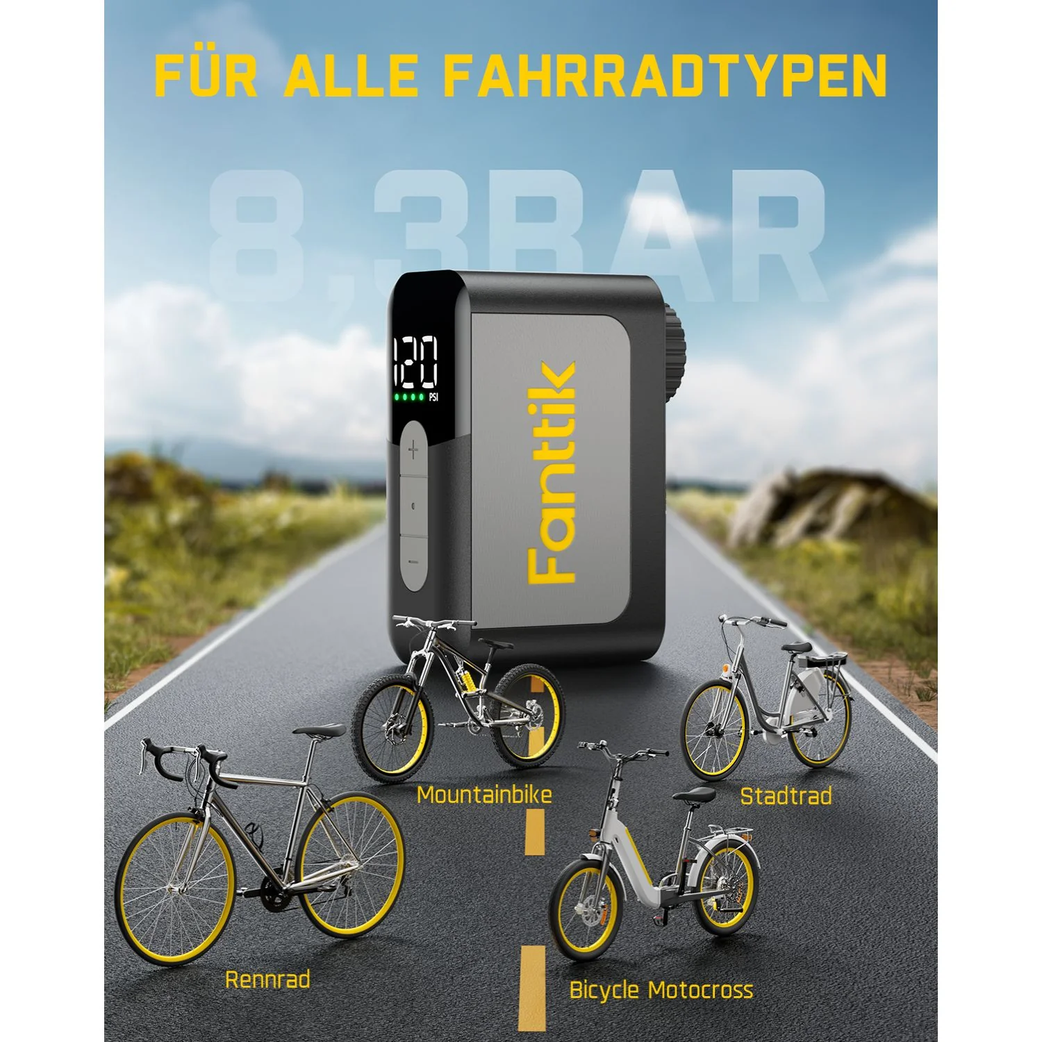 Fanttik X10 Ace Mini Fahrradpumpe - Image 7