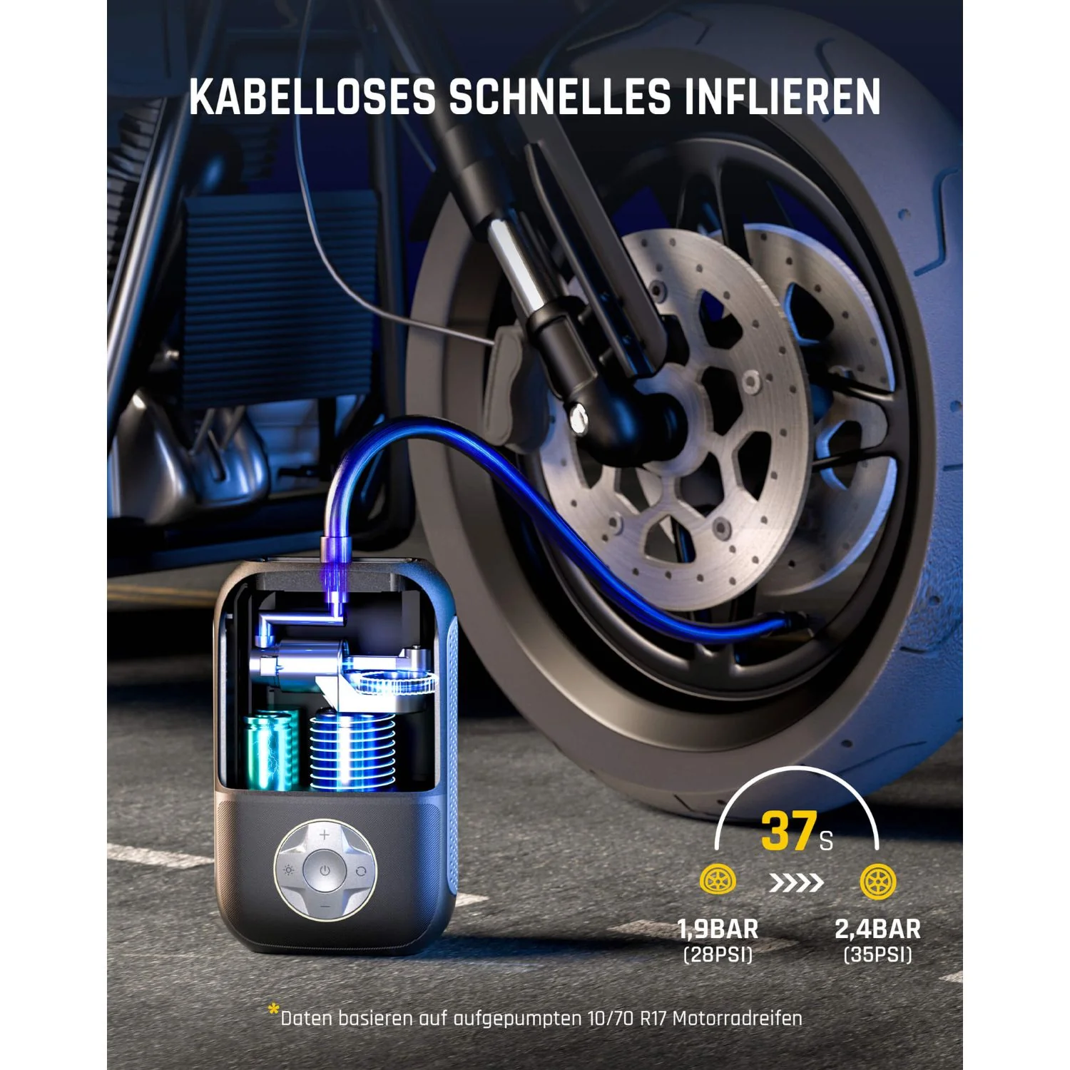 Fanttik X8 Elektrische Luftpumpe - Image 4